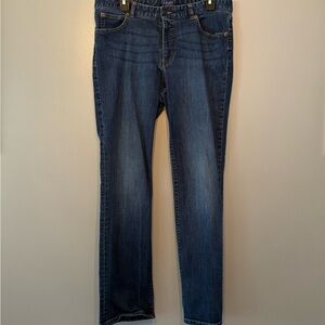 Chaps Dark Blue Straight Leg Women's Jeans